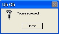 screwed error